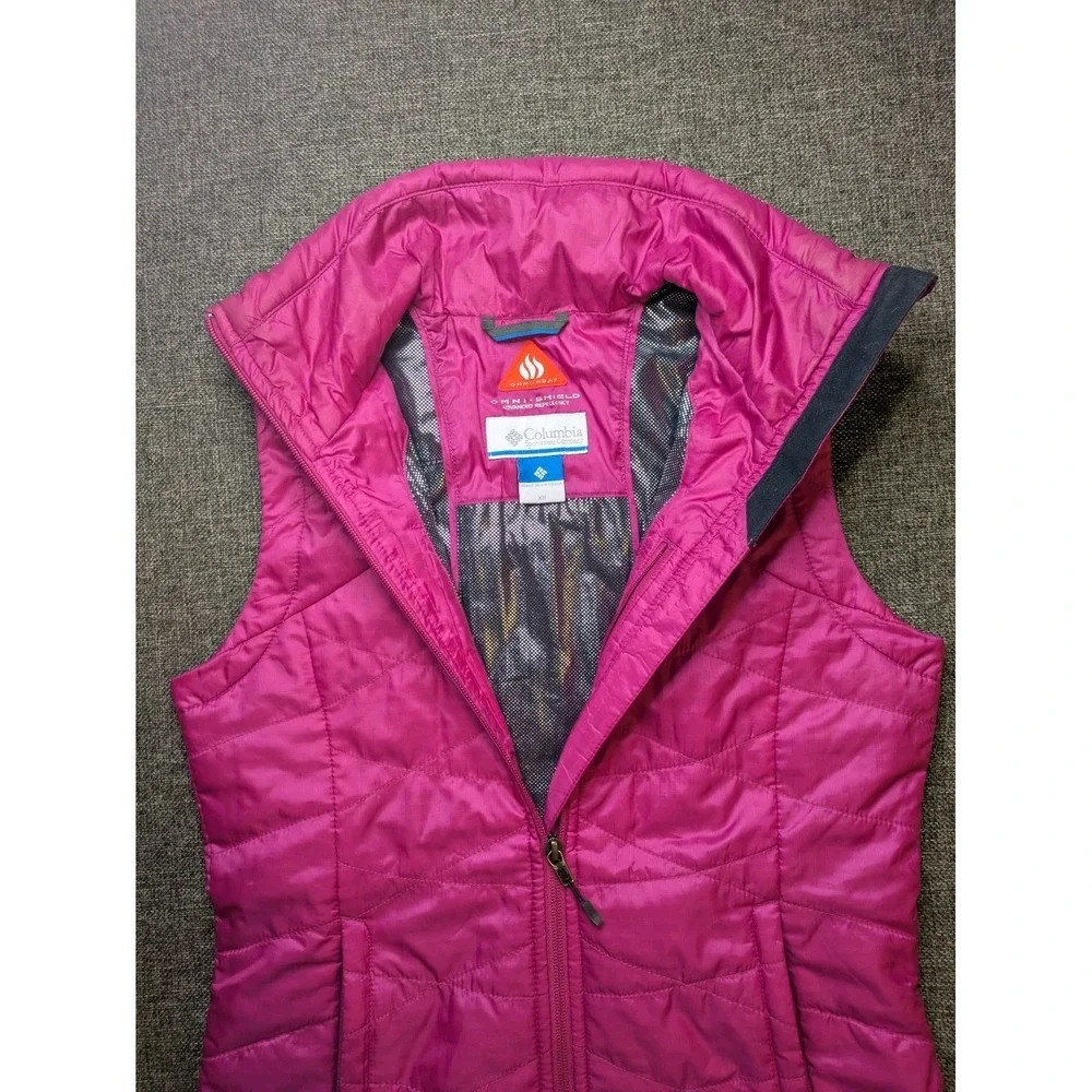 Columbia Women's Omni-Heat Advanced Repellency Insulated Puffer Vest Pink XS